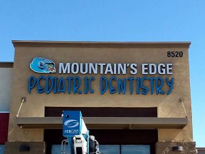 Mountain's Edge Pediatric Dentistry Channel Letters