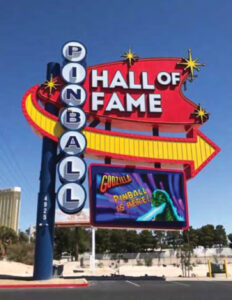 Pinball Hall of Fame Free Standing Sign image