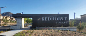 Redpoint Square Free Standing Sign front image