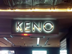 The D Keno Interior Sign