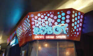 Tipsy Robot Custom Casino Sign