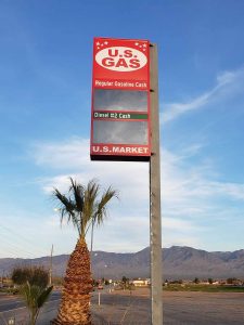 US Gas Pole Sign, Mesquite image