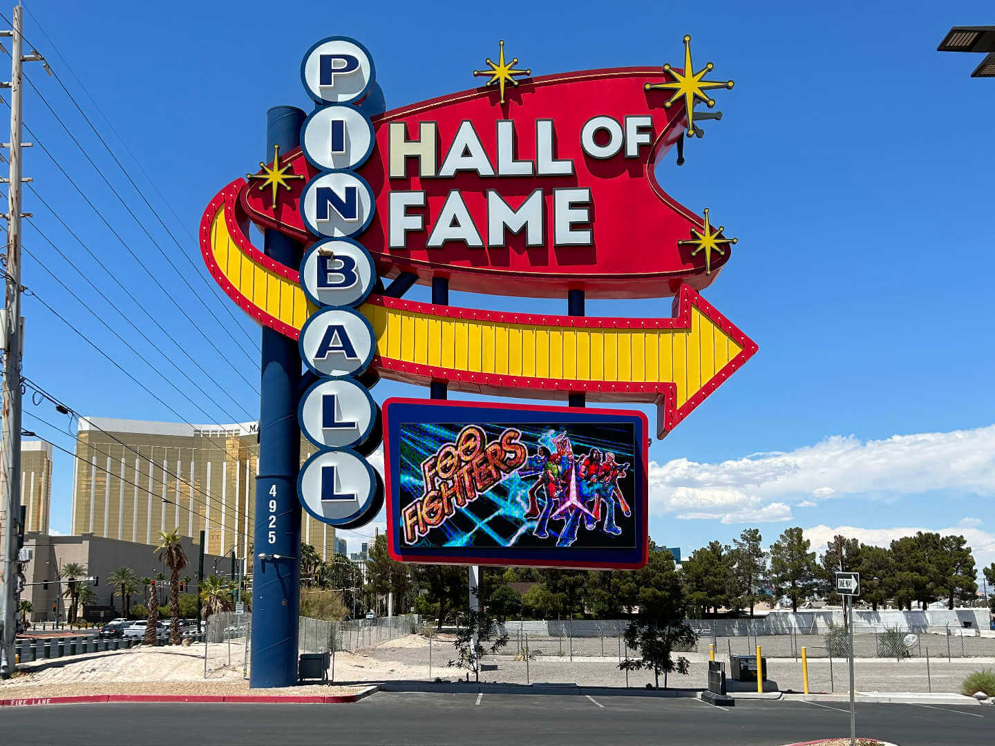 Pinball Hall of Fame Sign