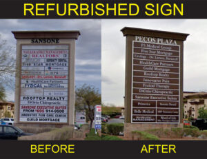 Sign refurbishment